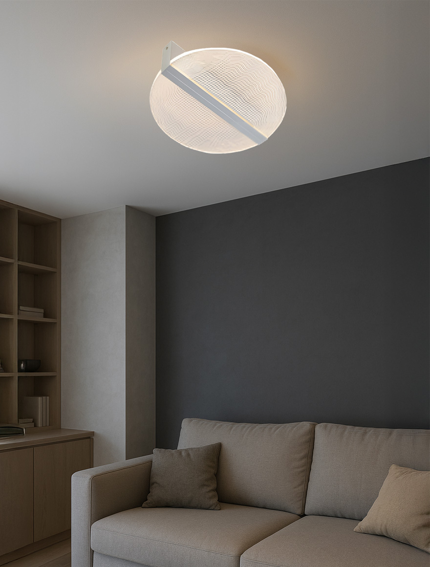 Lustră LED FS-048-X270, 270x68  16W 3000K,brush silver, LuminaLed 2