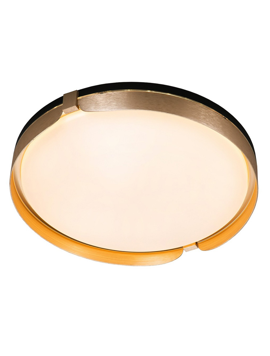 Lustră LED FS-068-X500-A D500x86  48W 3000K,blk+brush grey, LuminaLed