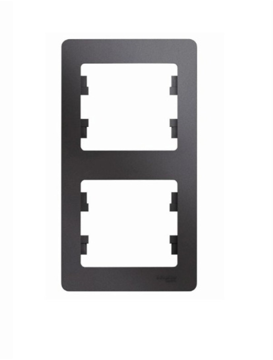 Ramă 2 loc antracit verticală GLOSSA GSL000706 SCHNEIDER