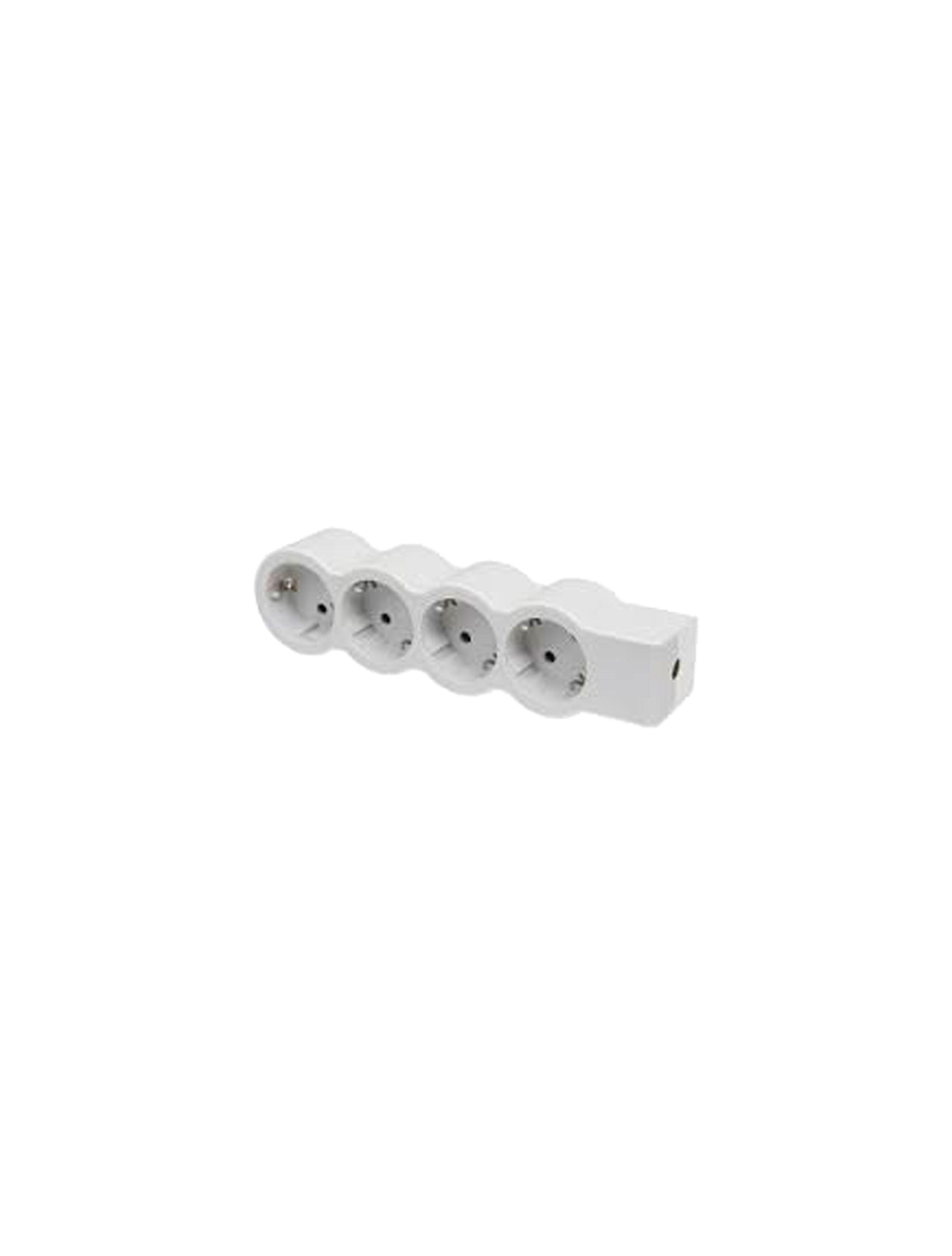 Bloc Multipriză Mobil Standard 4x2P+T 3m alb-gri