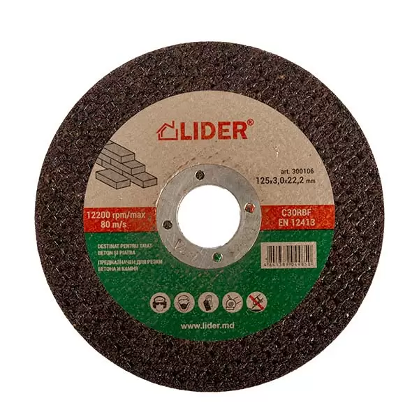 300110 Disc 230x3,0x22,2mm pu taiat beton LIDER