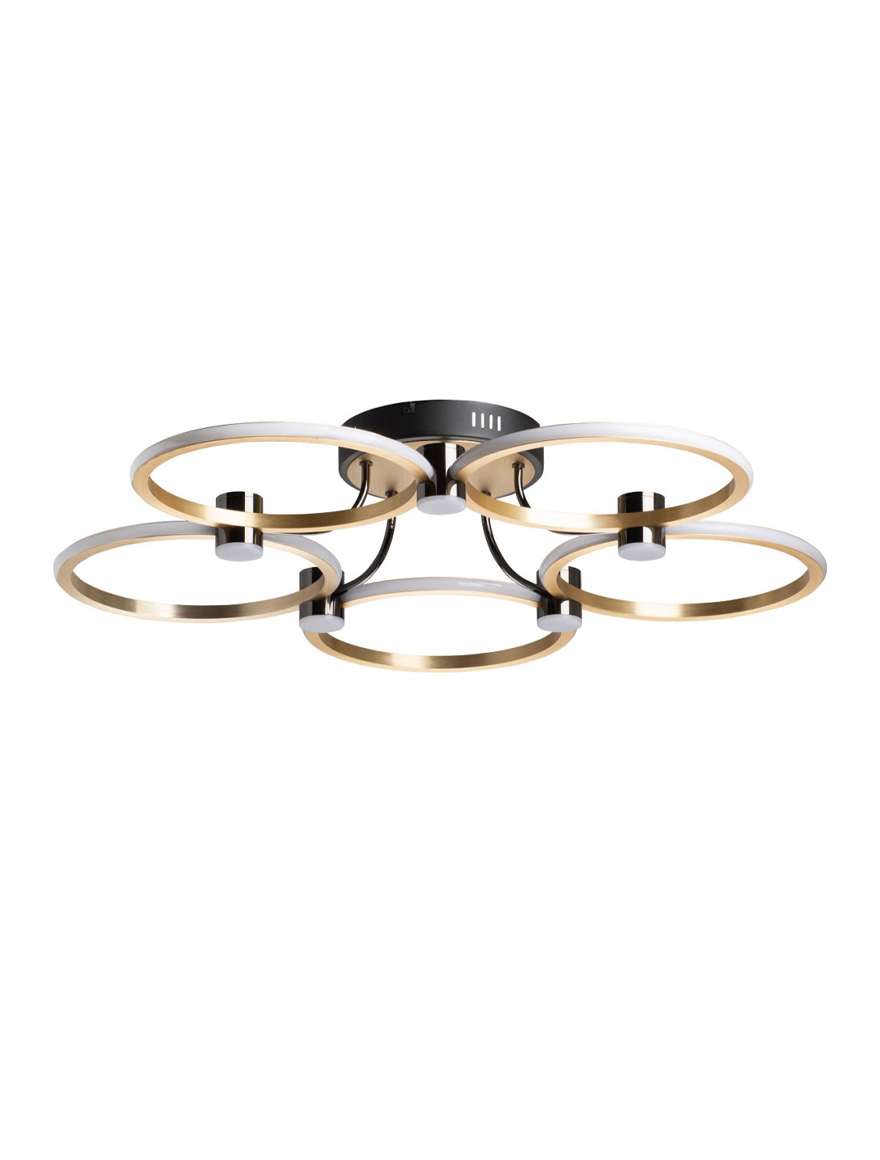 Lustră LED FS-076-X6A D940x210  90W 3000K,brush gold, LuminaLed