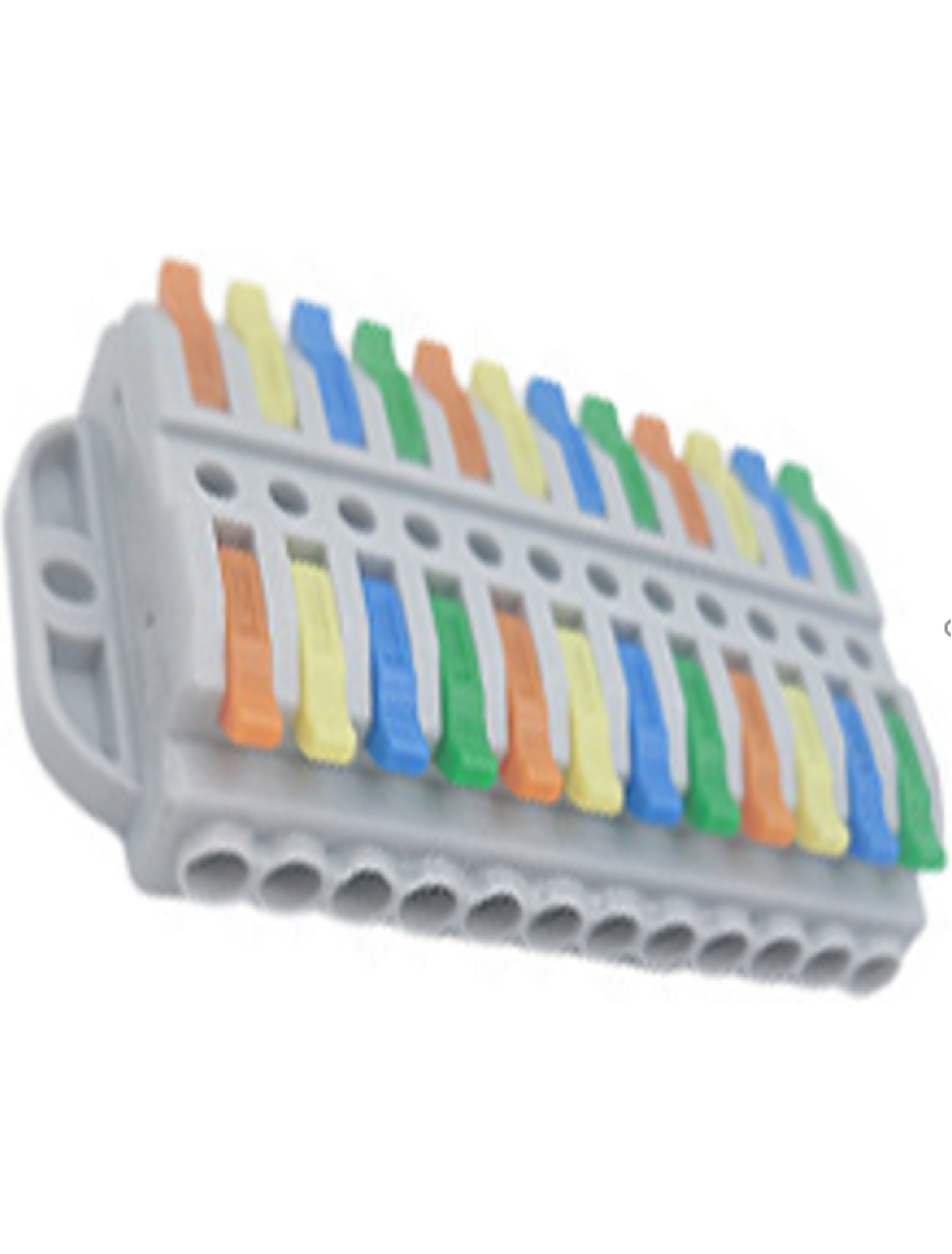 Conector cablu KV223-12P gri+color (50buc) TOPKAB