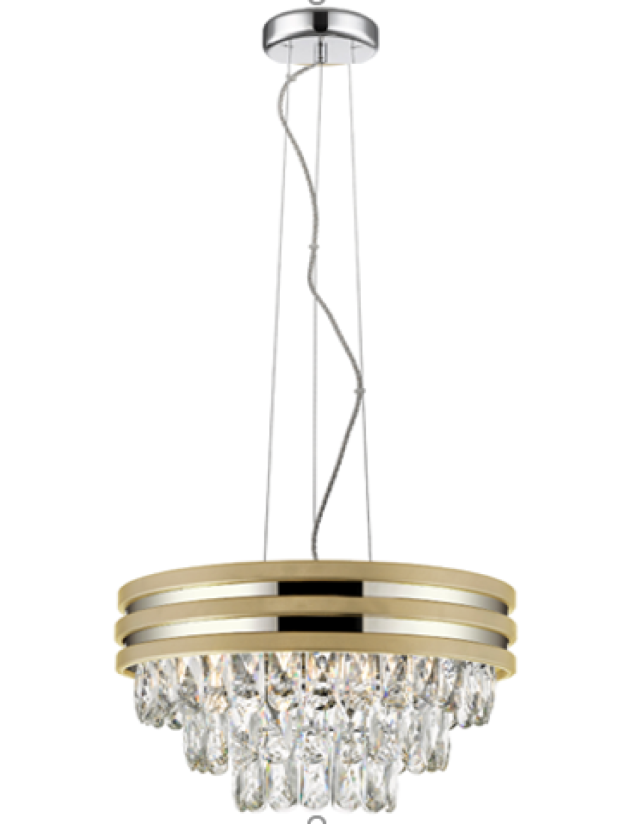 * Lustră NAICA P0525-04A-F4V6 4xE14 40W crystal chrome ZUMALINE