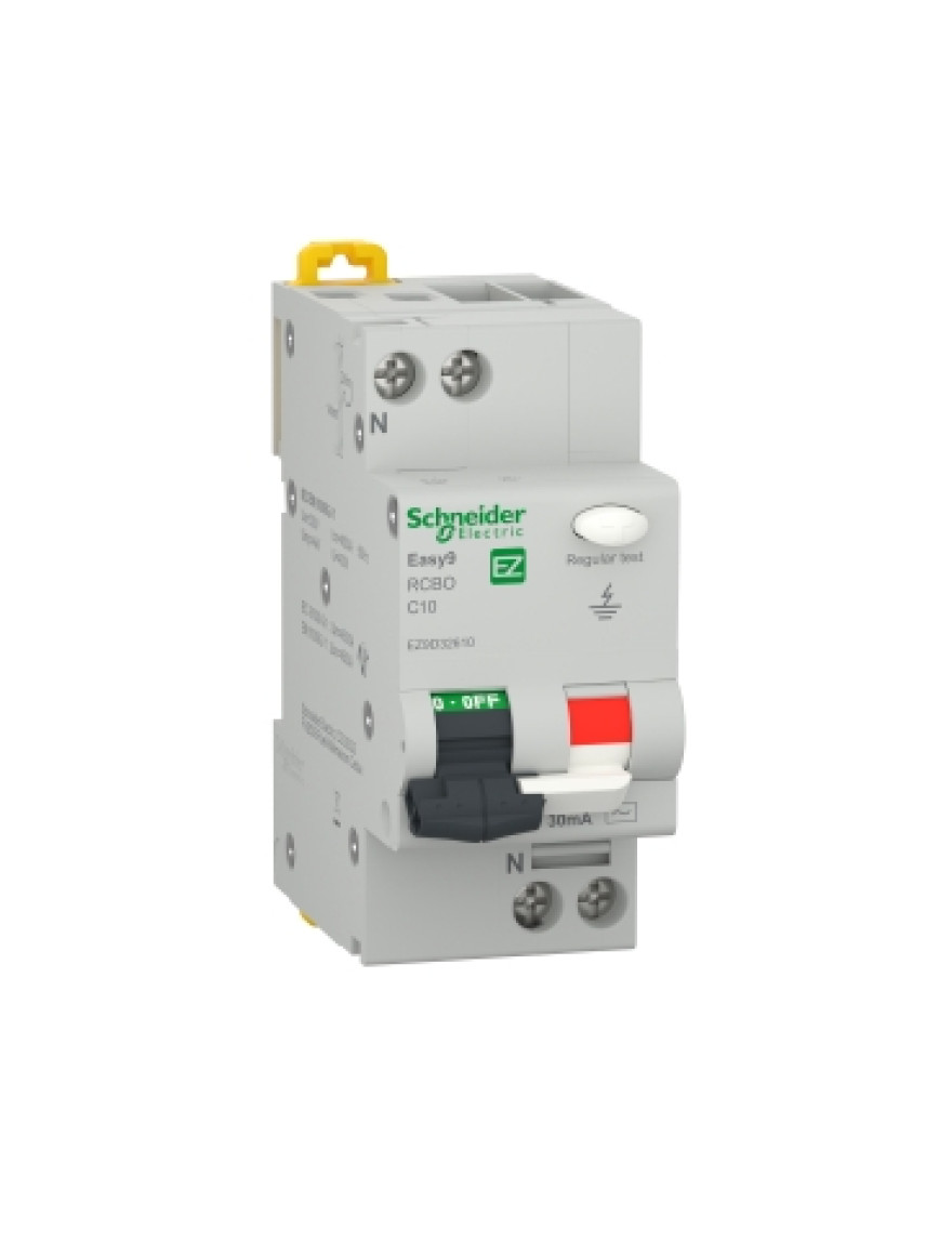 Întrerupător automat diferențial 1P+N EZ9D32610 C10 30mA SCHNEIDER
