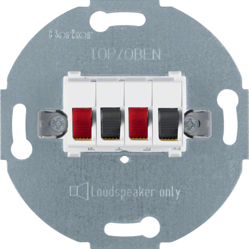 457309 Priză audio 4 contacte Mec albă Berker