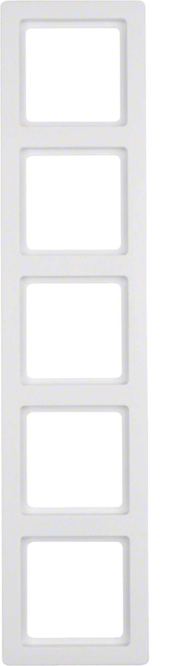 Ramă 5 posturi albă Q1 Berker 10156089