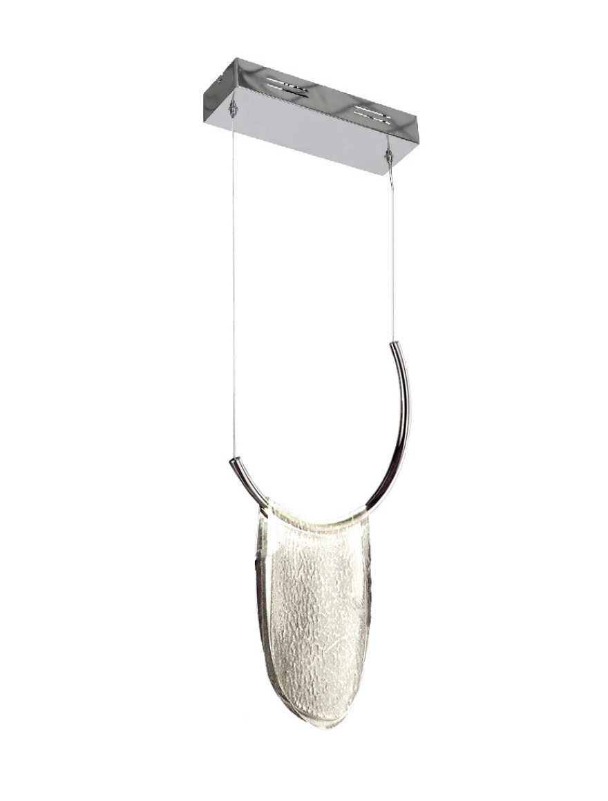 Suspensie LED JH-812 D30xH53cm,3W Metal+Glass,Clear Luminaled