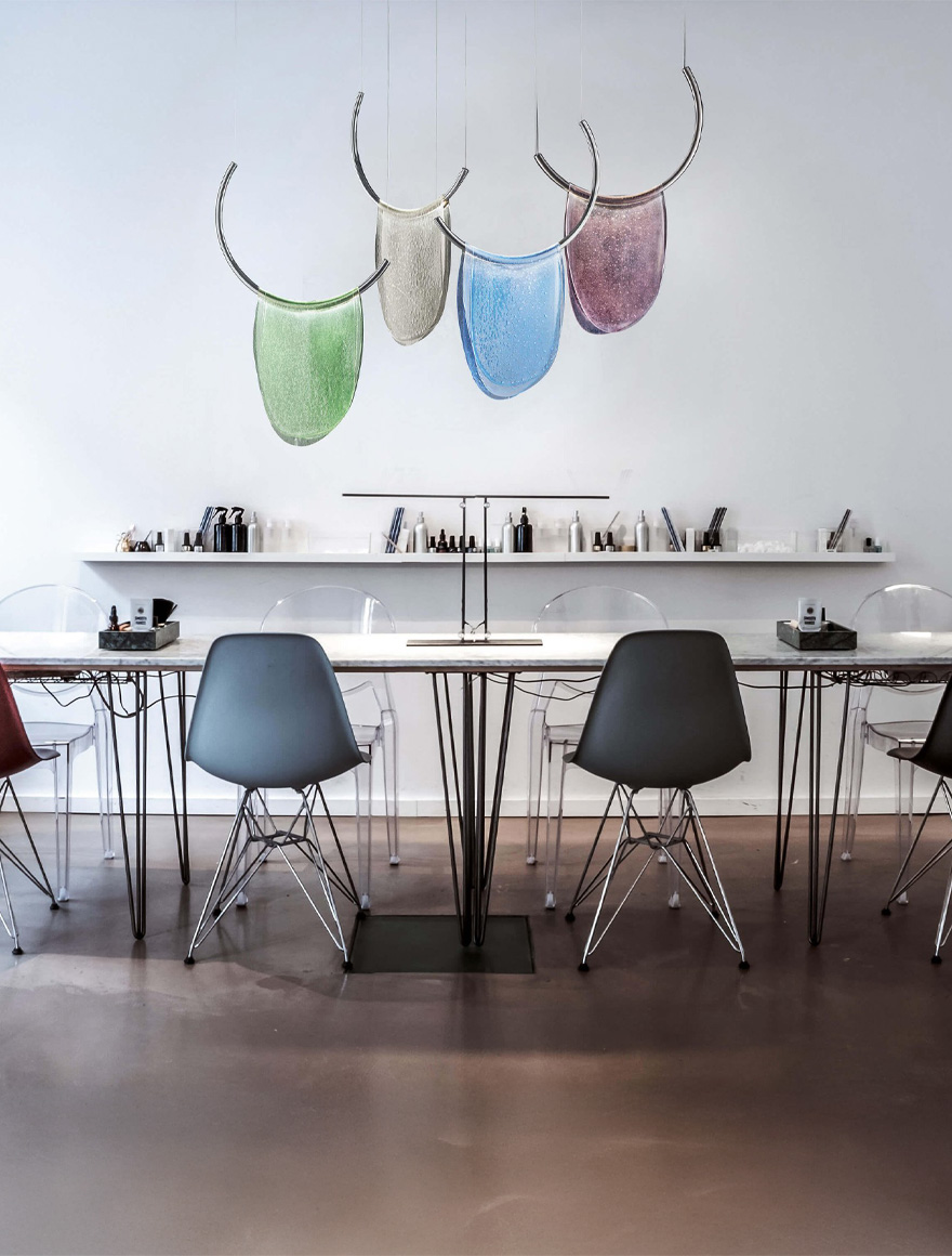 Suspensie LED JH-812 D30xH53cm,3W Metal+Glass,Clear Luminaled