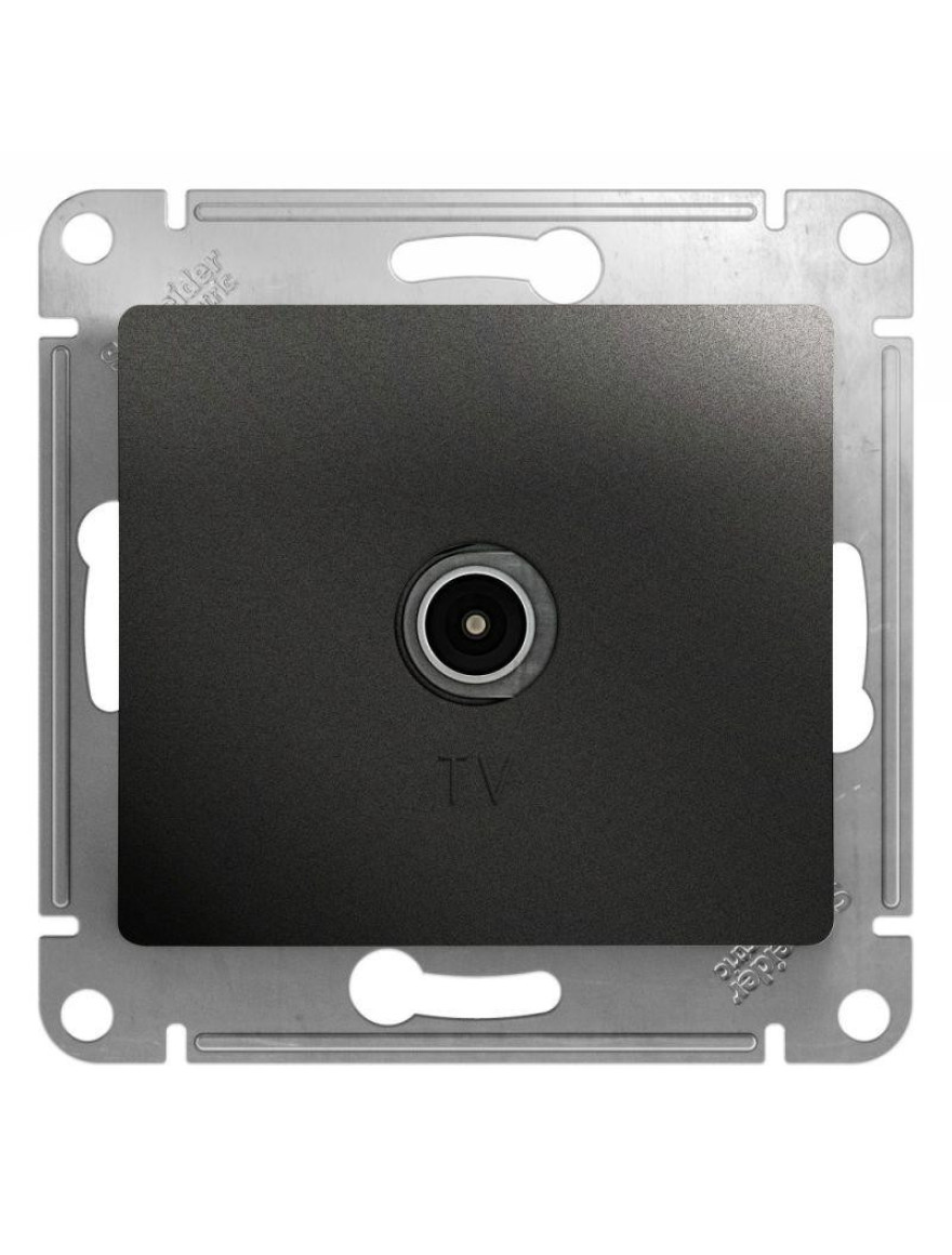 Priză unitară TV finală 1DB (10buc) antracit GLOSSA GSL000791 SCHNEIDER