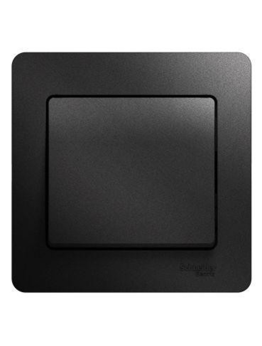 Întrerupător unitar cu ramă 10A 250V antracit GLOSSA GSL000712 SCHNEIDER