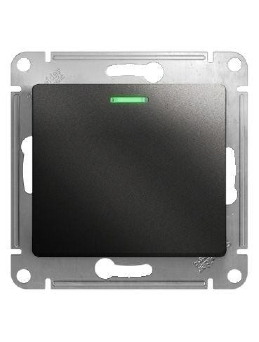 Întrerupător unitar 10A 250V cu iluminare antracit GLOSSA GSL000713 SCHNEIDER