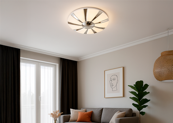 Lustră LED FS-069-D500 D500x70  48W 3000K,gold LuminaLed 2