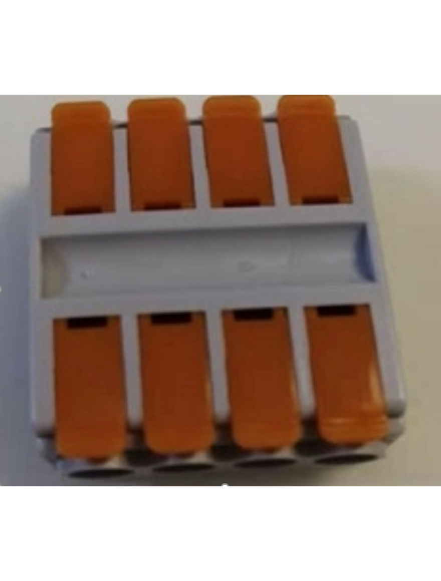 Conector cablu  KV226-4P  gri+orange (fara gauri) TOPKAB