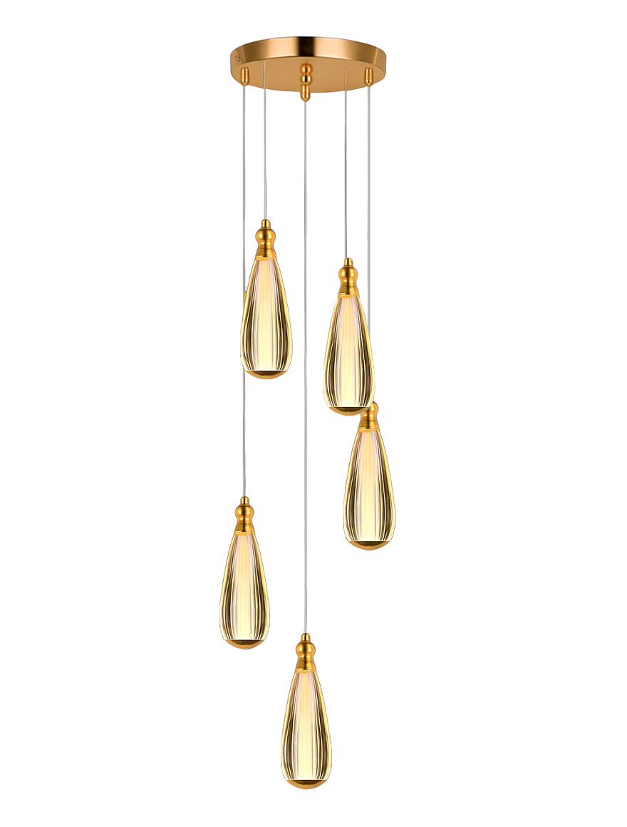 Lustră LED JH-801-5 5*5W 4000K Acryl Luminaled