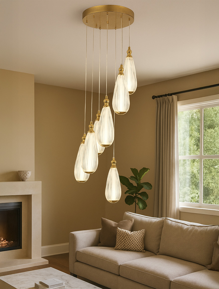 Lustră LED JH-801-7 7*5W 4000K Acryl Luminaled 2