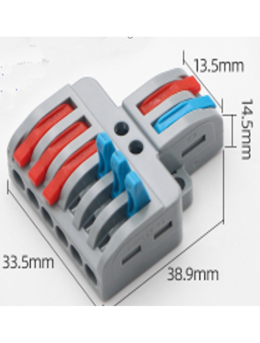 Conector cablu LT-623 gri+color TOPKAB
