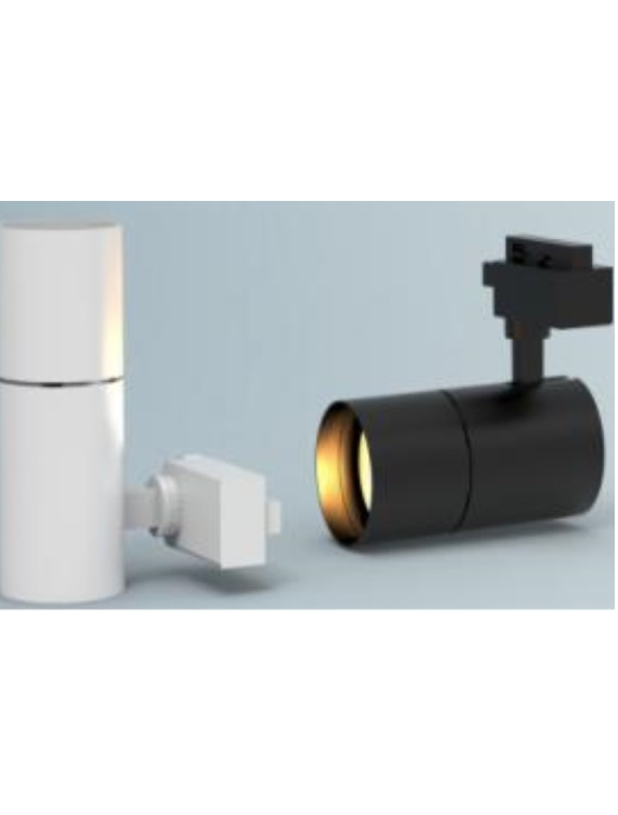 Proiector LED track light 1011-20W 4000K negru+alb 65x154mm LuminaLED