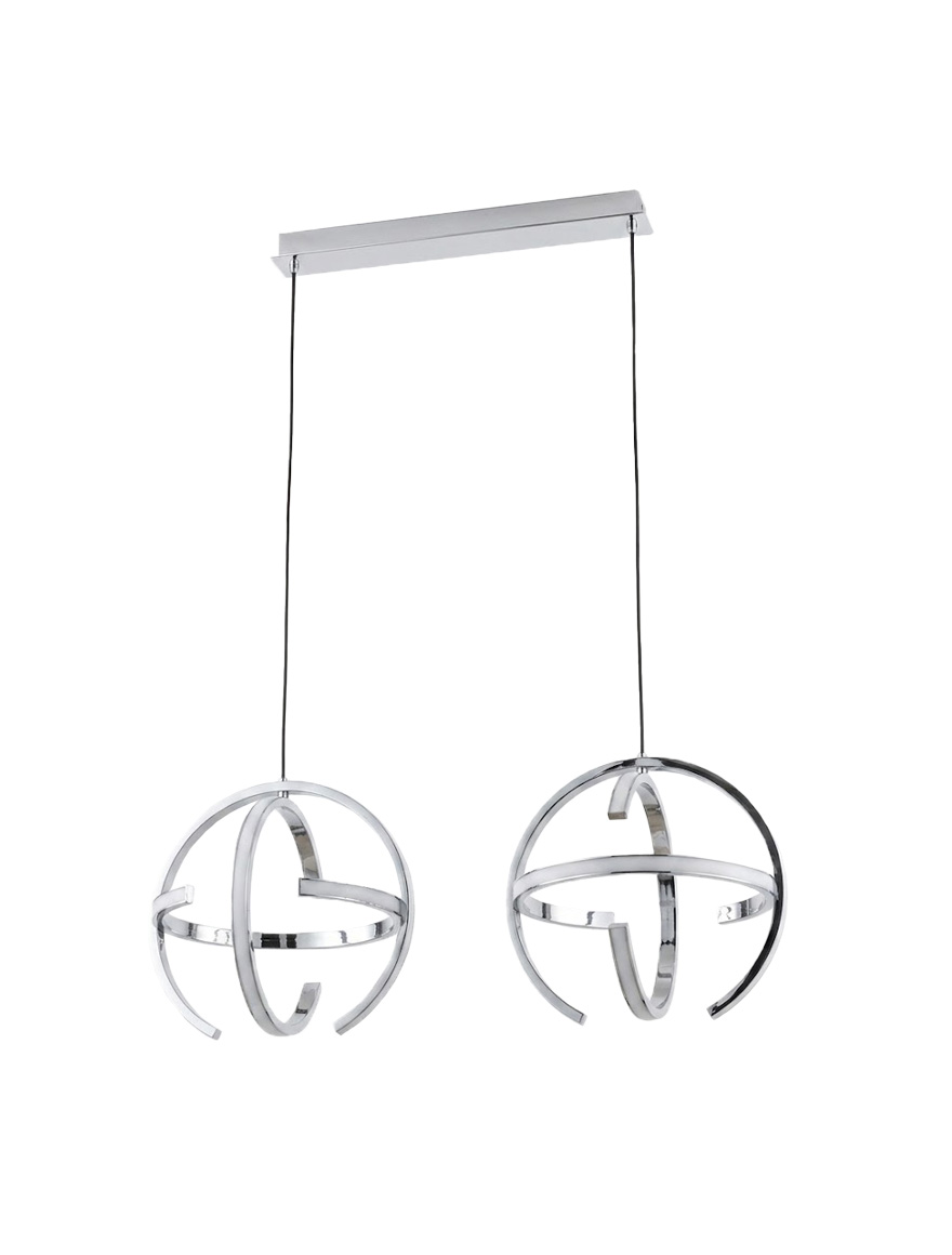 Lustră LED MD17006016-2CH/CH 40W 3000K 83x30X150,chrome LuminaLED