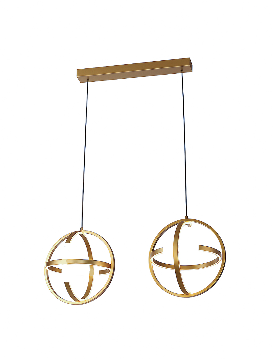 Lustră LED MD17006016-2C/GD 40W 3000K 83x30X150,gold LuminaLED