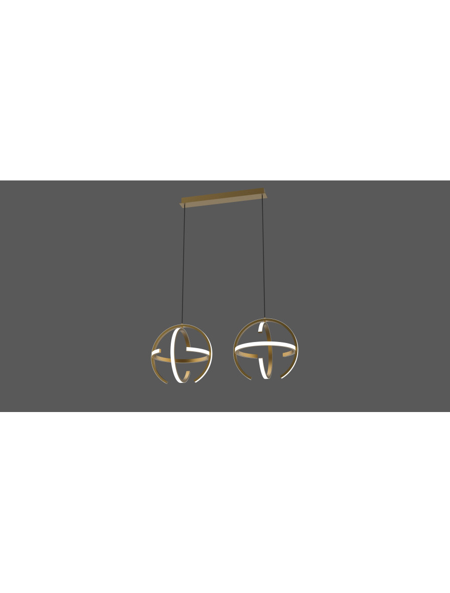 Lustră LED MD17006016-2C/GD 40W 3000K 83x30X150,gold LuminaLED