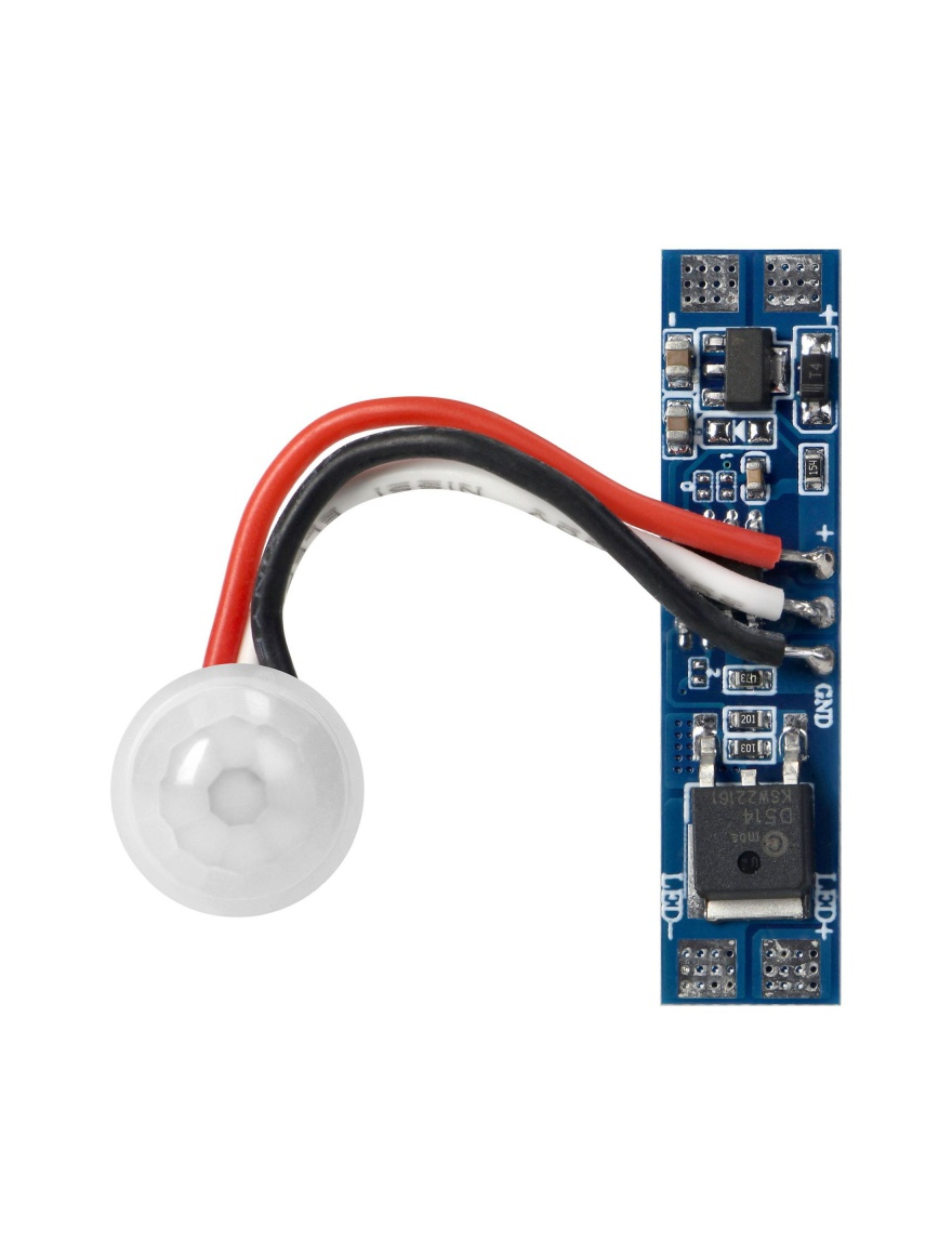 Senzor mișcare p/u bandă LED 5-12V, 8A (30sec)  LuminaLED