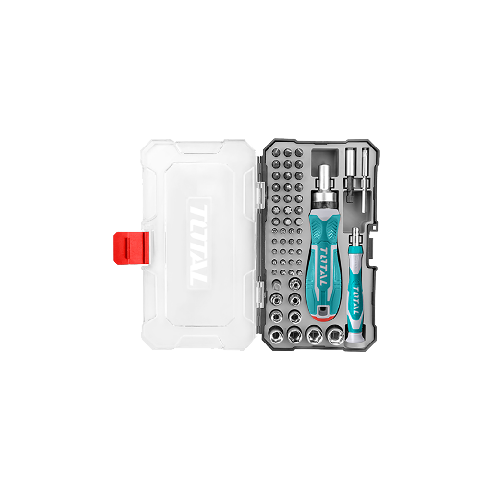 Set biți 55buc. cu surubelniță Total TACSD30556