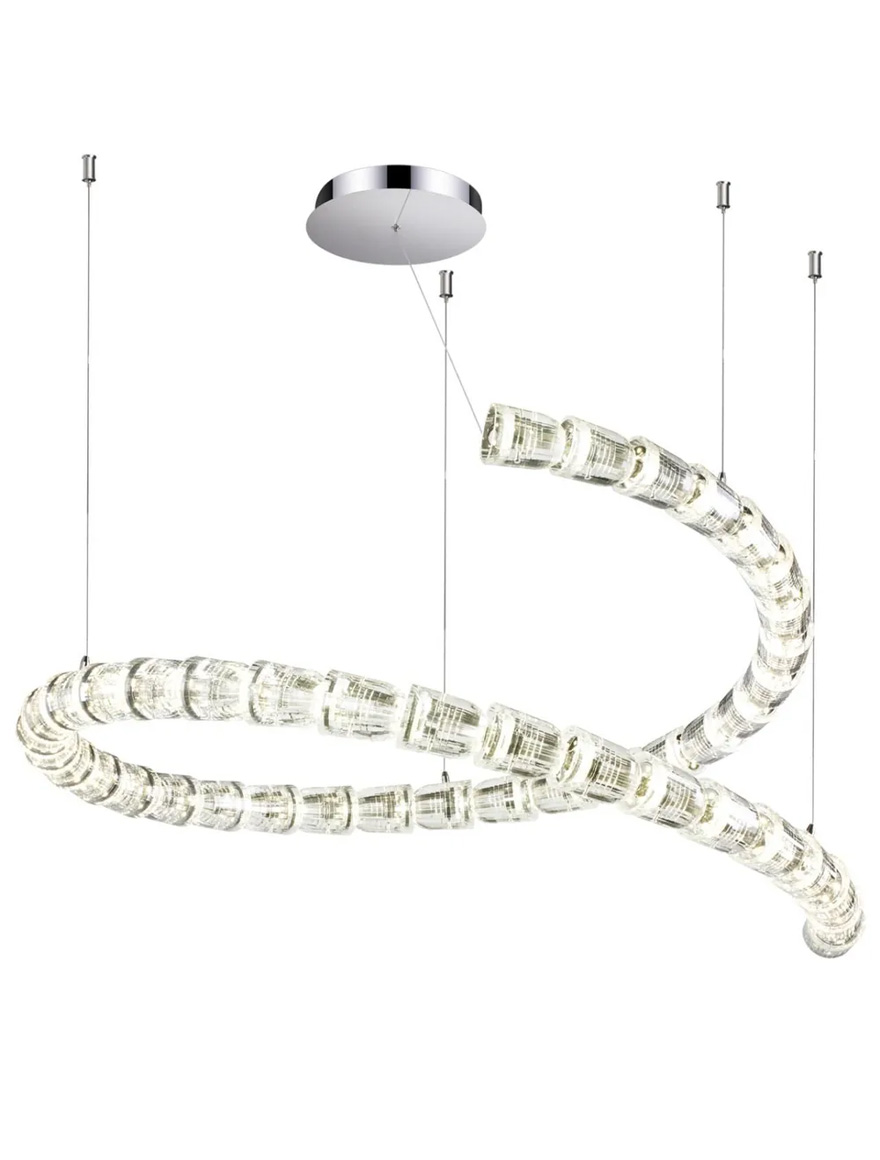 Lustră LED MD19001034-1C 117W 3000K 130x150,chrome LuminaLED 3