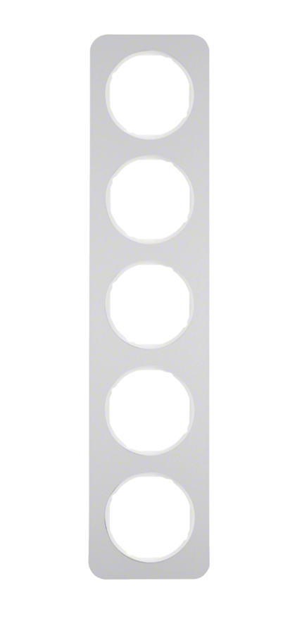 Ramă R1 albă 5 posturi Berker