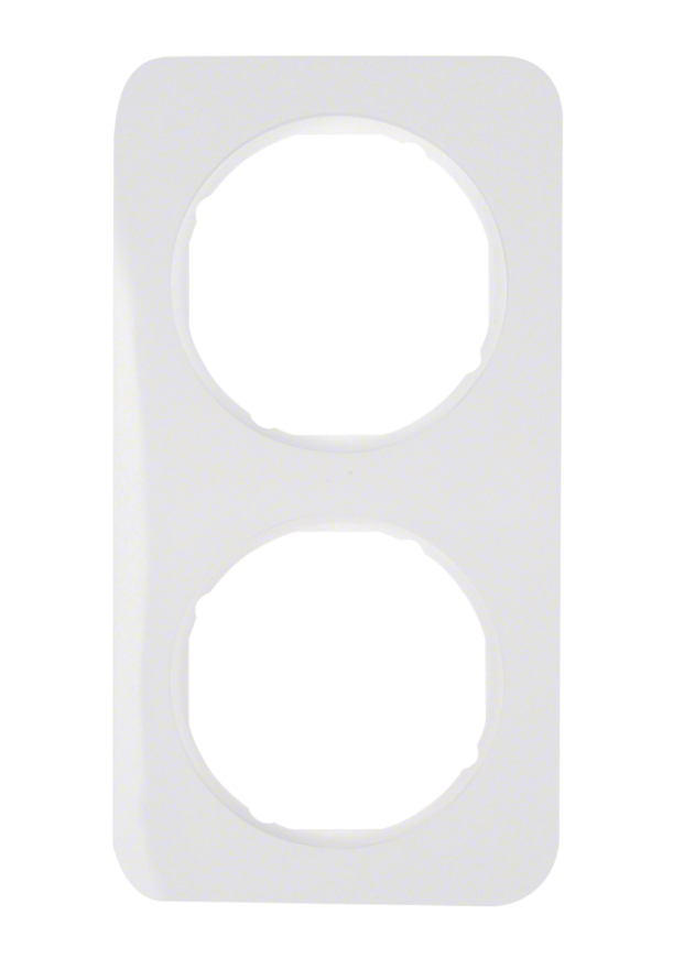 Ramă R1 albă 2 posturi Berker