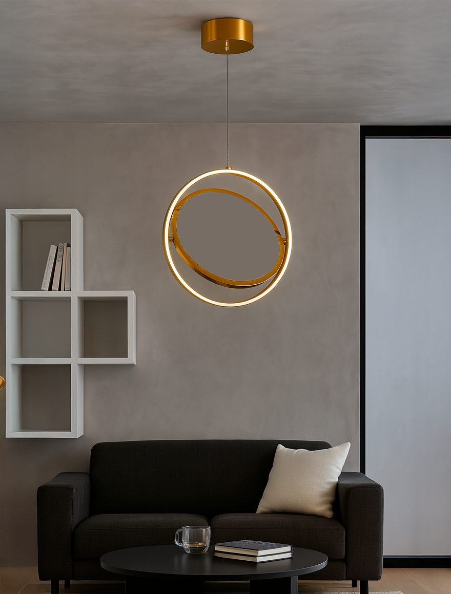 Suspensie LED MD18007003-1C/BRS 22W 4000K 40x150,brass Luminaled