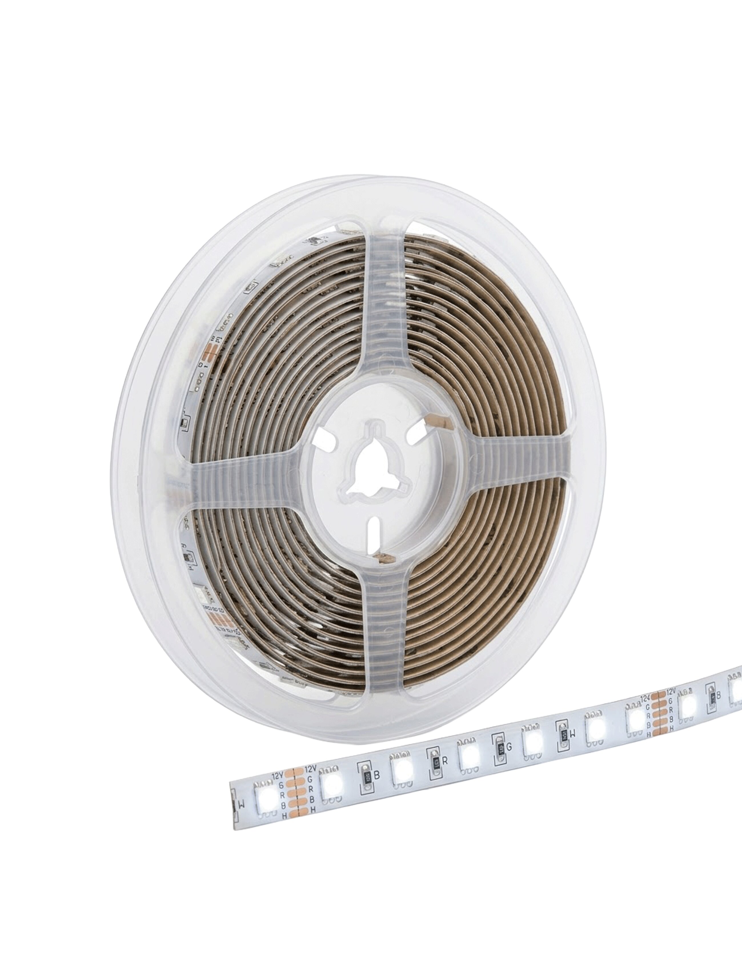 Светодиодная лента SMD5050 12 В, 60 светодиодов/м, IP64, 6000K + RGB, 5 м, LuminaLED