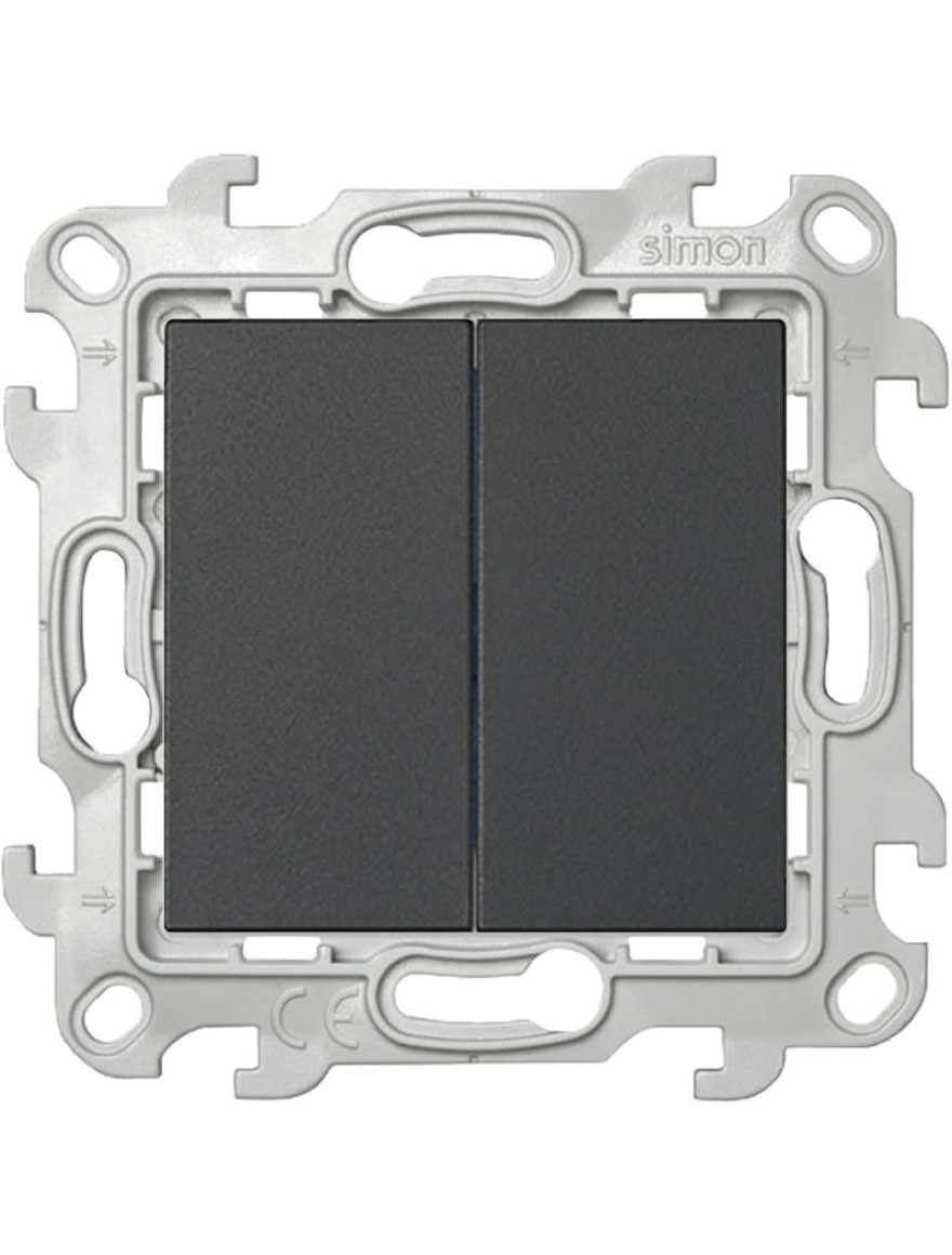 Întrerupător Simon 24 2cl cap-scară 2M grafit 2410397-038