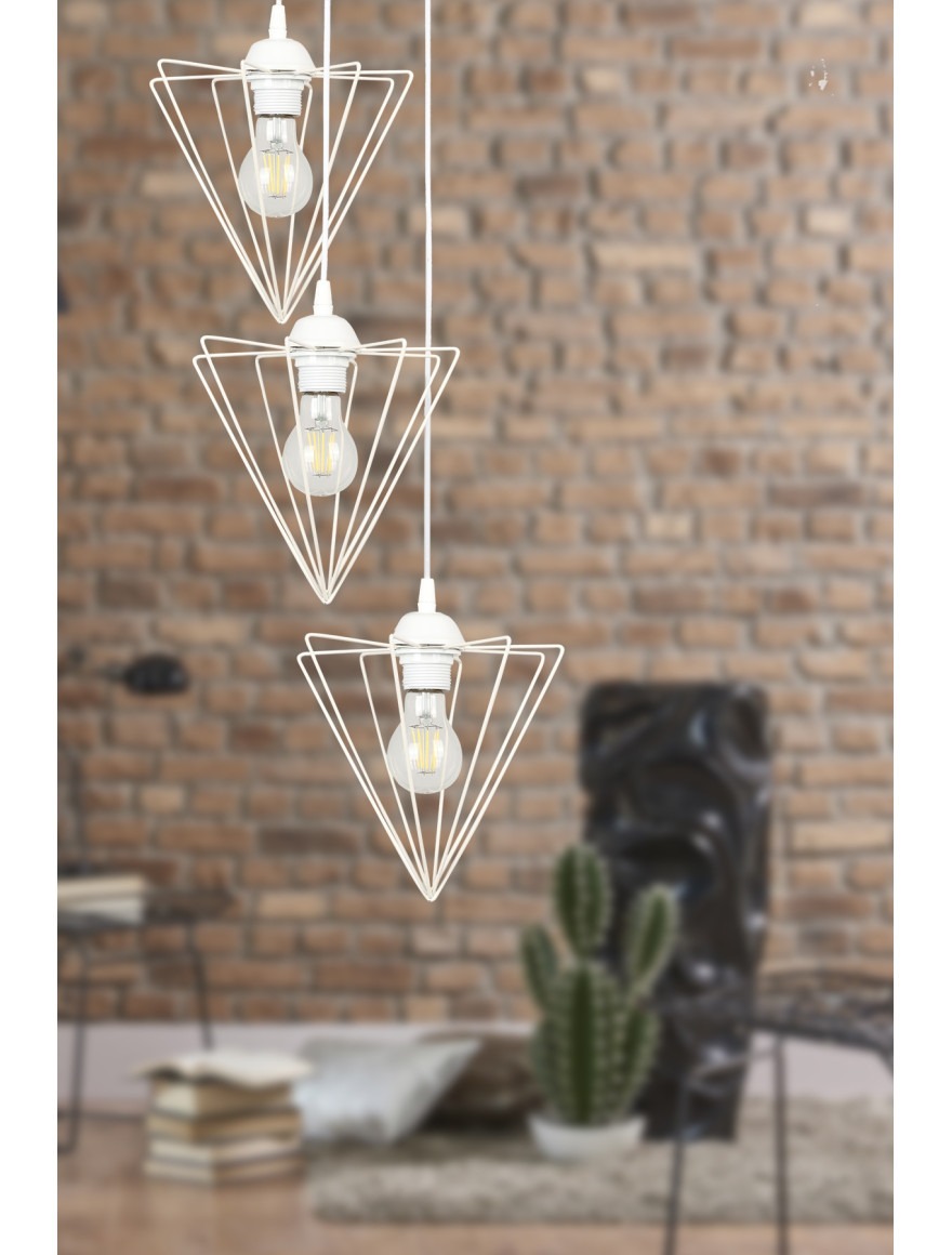 * Lustră GRAND 3xE27 Max 60W White Begusa