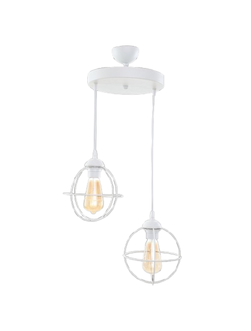 * Lustră ZUMBA 2xE27 Max 60W White Begusa