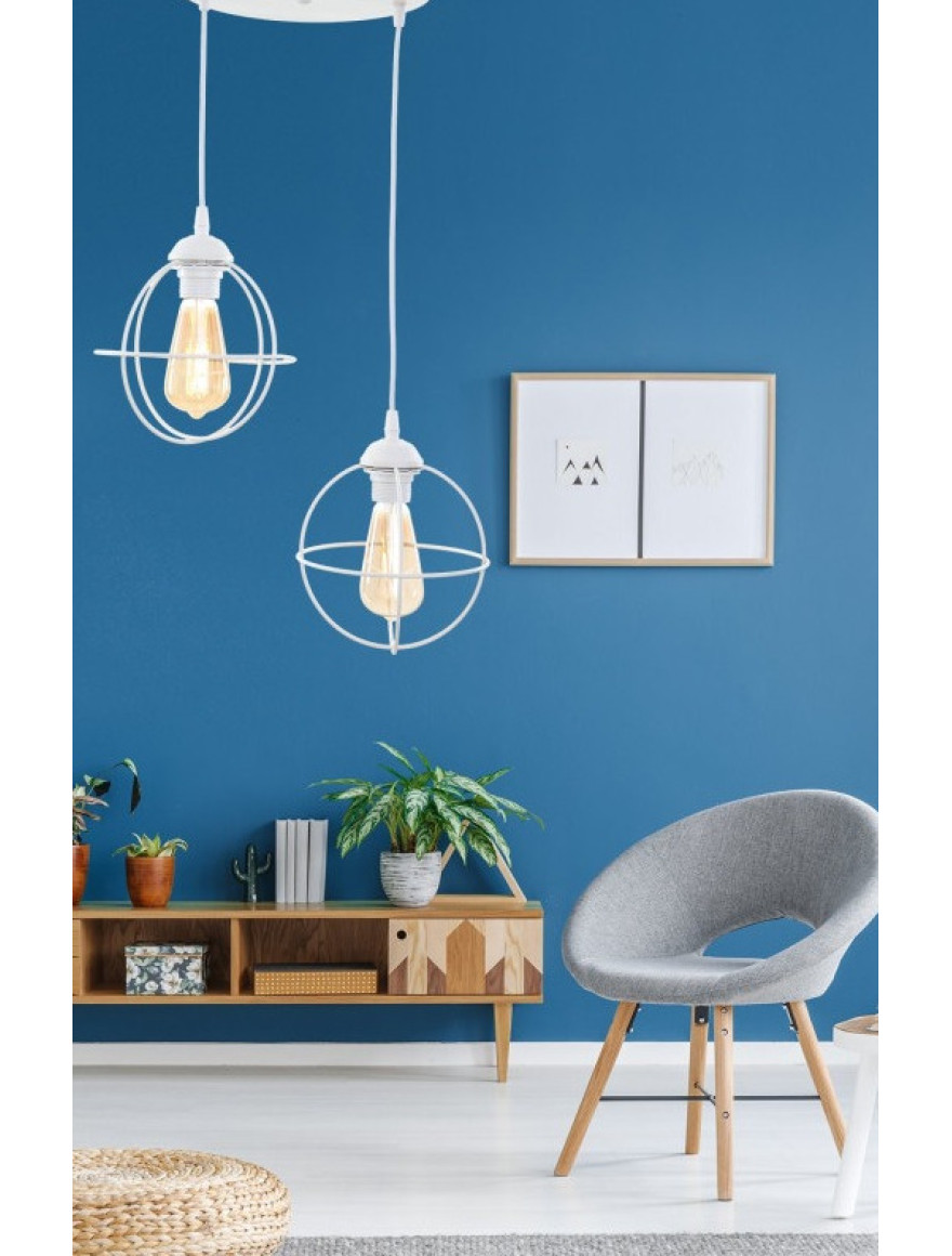 * Lustră ZUMBA 2xE27 Max 60W White Begusa