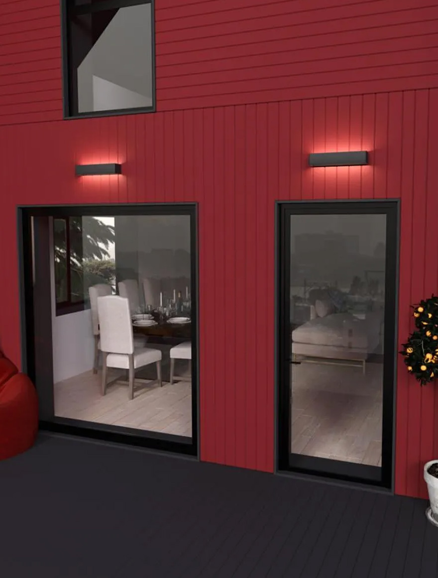 Светодиодный настенный светильник SG-2237-610 IP20 24 Вт 3000 К черный LuminaLED