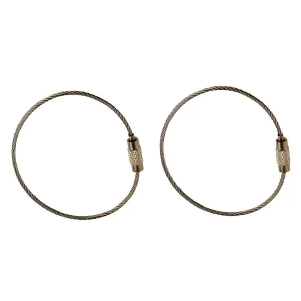 Set inel cablu p/u chei, (2buc) inox, 45mm Profmet