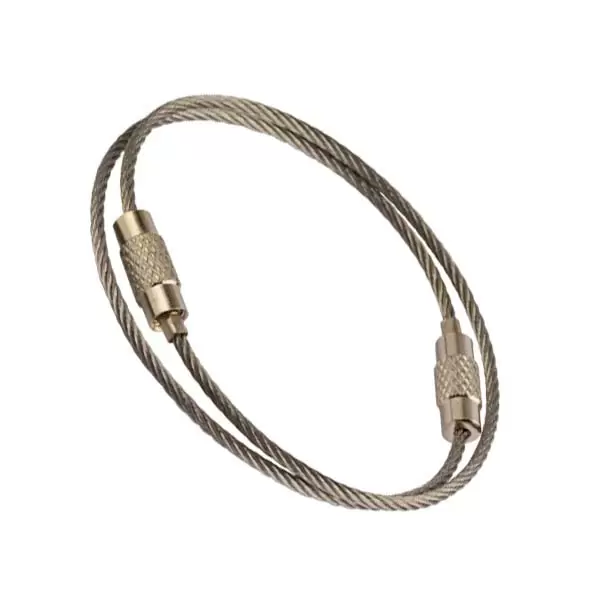 Set inel cablu p/u chei, (2buc) inox, 45mm Profmet