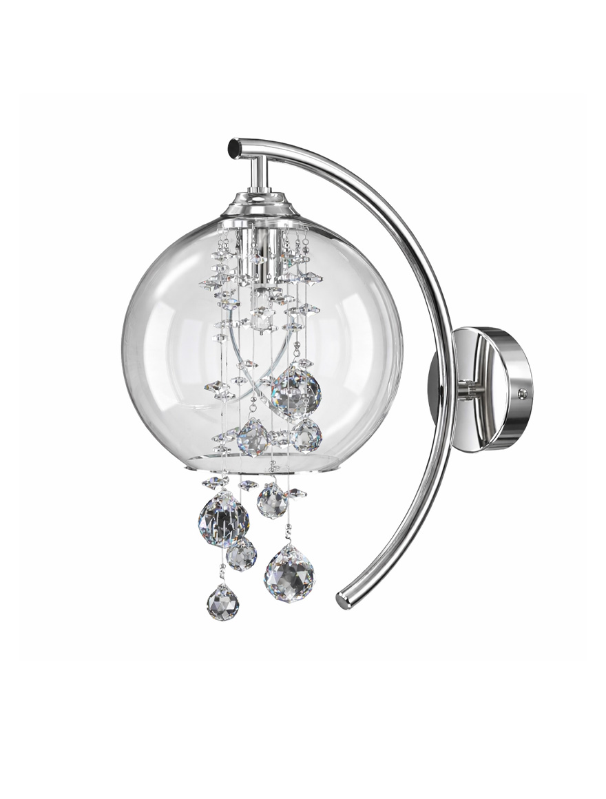 Aplică ALIA 01A-WL d220x280 1xG9 crystal Luminaled