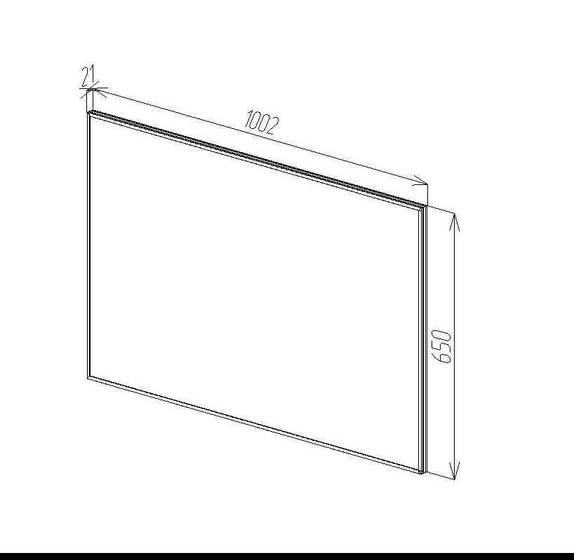 88669 Oglindă pentru baie Bayro Modern ortogonală 1000x650 I