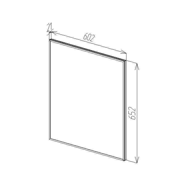 88663 Oglindă pentru baie Bayro Modern ortogonală 600x650 I