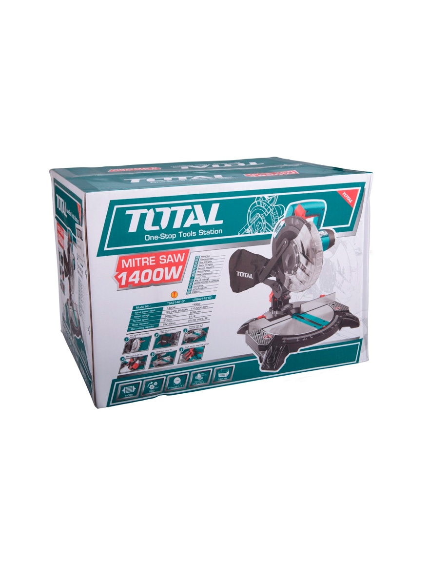 Циркулярная пила для резки D210mm 1400W Total TS42142101