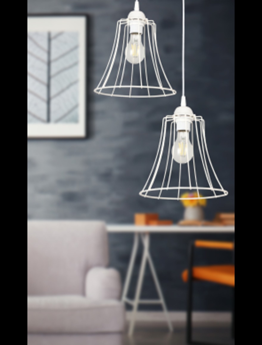 Lustra MUHTESEM 2xE27 Max 60W White Begusa