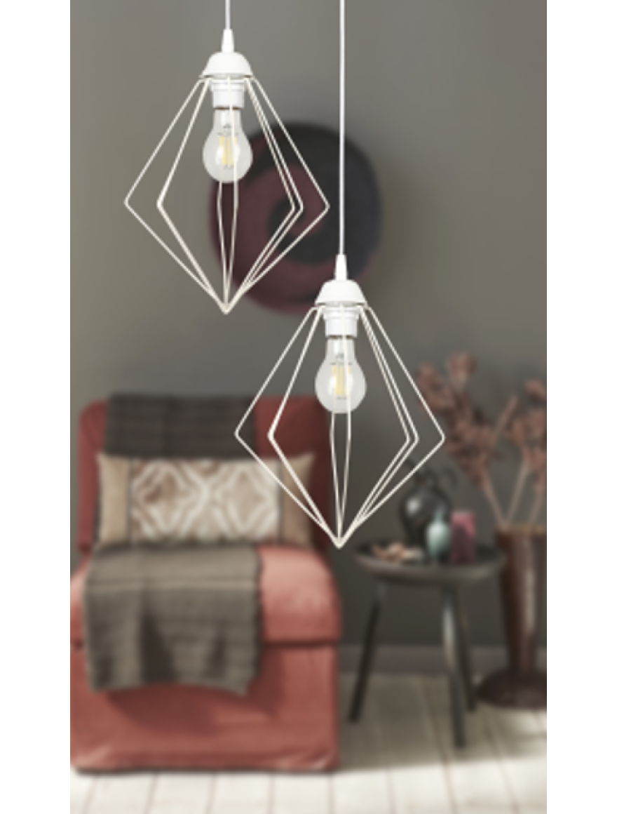 * Lustră LINA 2xE27 Max 60W White Begusa