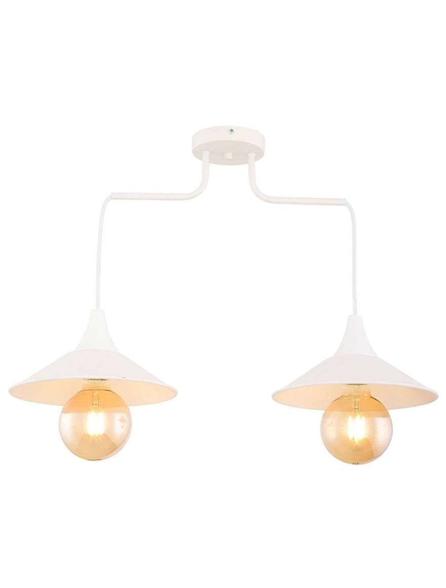 Lustră BERLIN 2xE27 Max 60W White Begusa