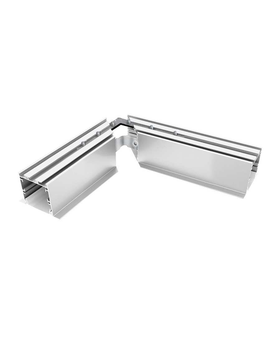 Profil aluminiu 50.4x35mm înc+4 clipse montaj 2M FN CAB255