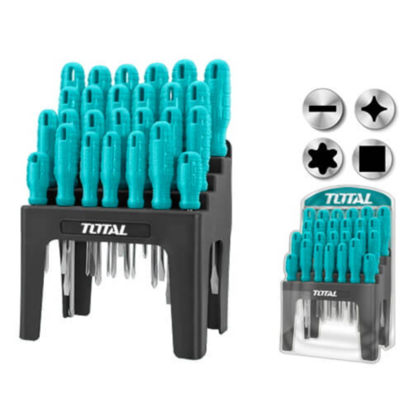 Set șurubelnițe 26buc. Total THTDC252601