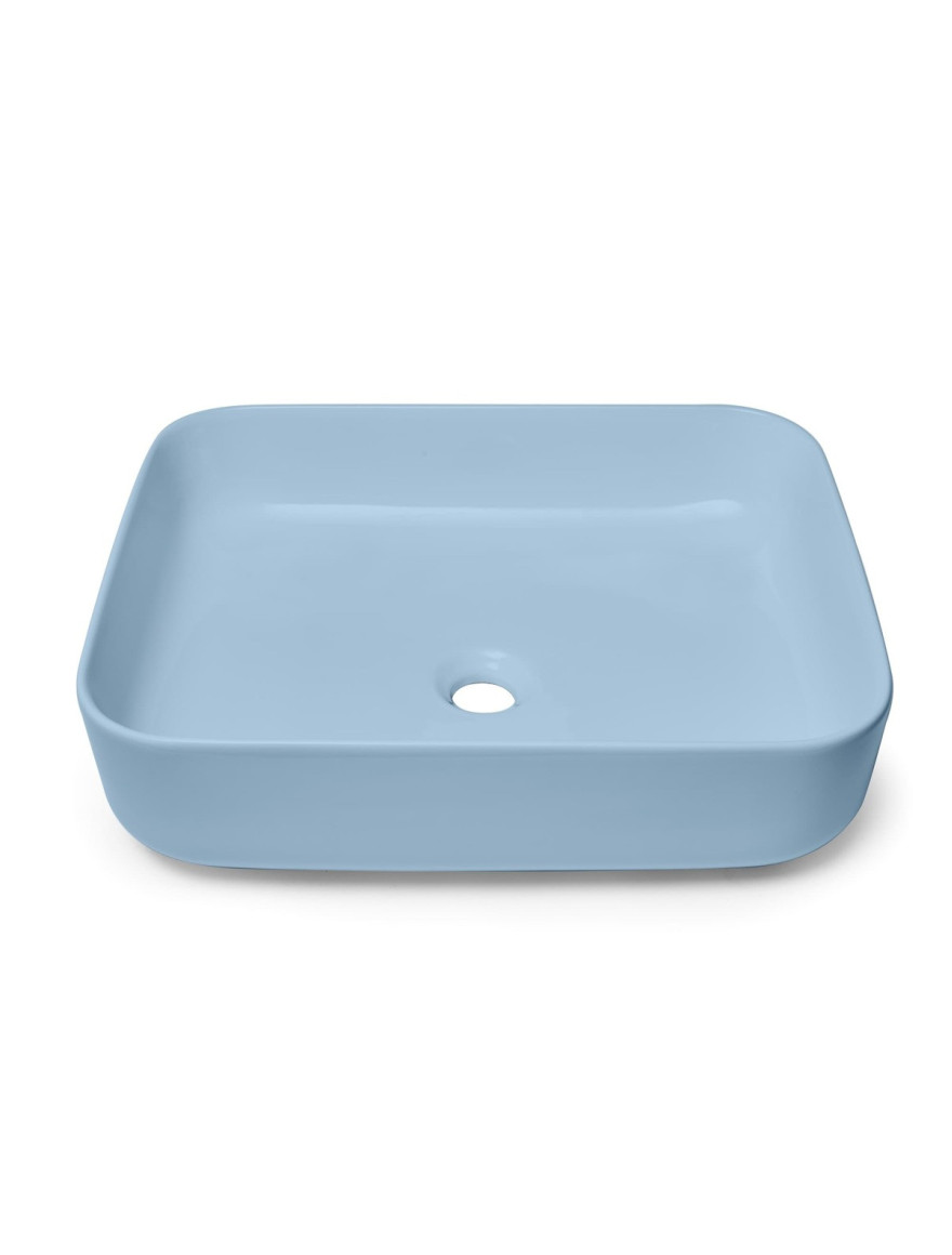 Lavoar pe blat SAT Infinitio mat albastru 50x39cm SATINF5039LBLM