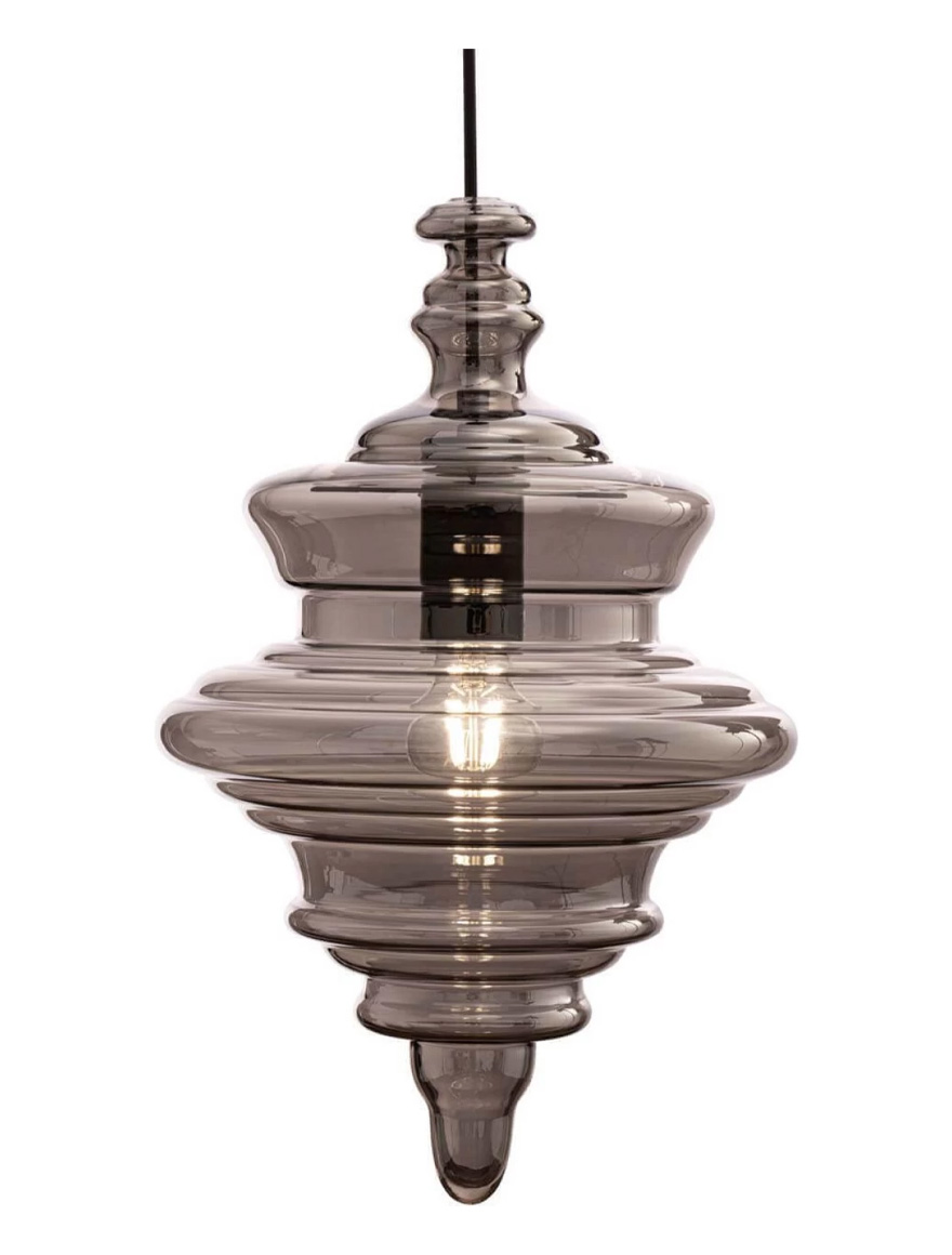 Suspensie LED JH-818 D28x43cm,15W Metal+Glass,Smoke LuminaLed